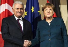 Angela Merkel ve Binali Yıldırım görüşmesi başladı