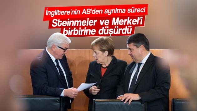 Steinmeier ve Merkel birbirine düştü