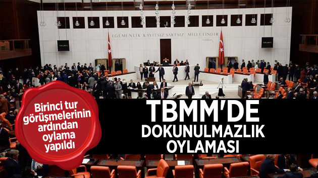 TBMM’de dokunulmazlık için ilk oylama yapıldı